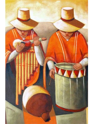 PixArt Muzik Yapan Kadinlar Elmas Mozaik Tablo 40 x 50