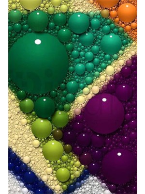 PixArt Renkli Kabarciklar 40 x 60 Elmas Mozaik Tablo