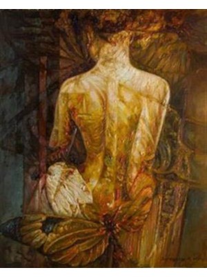 Pix Art Sanat Nü Kadın Elmas Mozaik Tablo  42 x 53 cm