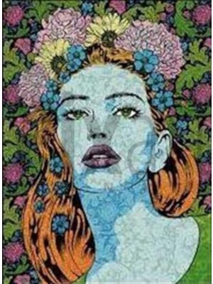 Pix Art Sanat Çiçek Kız Pixart Sanat Elmas Mozaik Tablo Diamond Türkiye 40*55