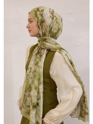 Naomı Desen Rami Şal Soft Yeşil