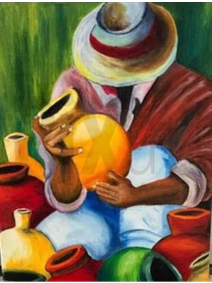 Pix Art Sanat Toprak Çanaklar Pixart Sanat Elmas Mozaik Tablo Diamond Türkiye 40*53