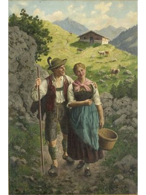 PixArt Koylu Cift 40 x 60 Lmas Mozaik Tablo