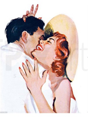 PixArt Mutlu Cift 41 x 46 Elmas Mozaik Tablo