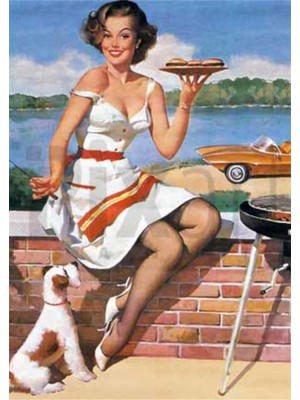 PixArt Pin Up Girl 41 x 46 Elmas Mozaik Tablo