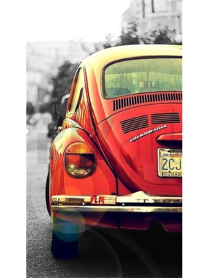 PixArt Kirmizi Vosvos 40 x 60 Elmas Mozaik Tablo