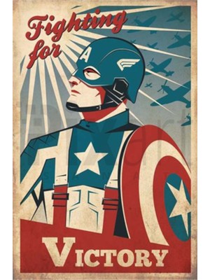 PixArt Captain Amerika Poster 40 x 60 Elmas Mozaik Tablo