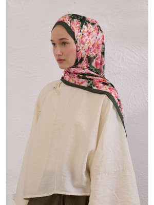 Cherry Blossom Desen Rami Şal Kaktüs