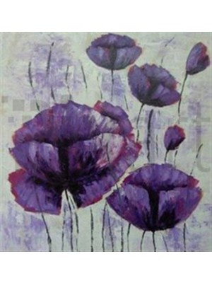 Pix Art Sanat Kırmızı Çiçek  Pixart Sanat Elmas Mozaik Tablo Diamond Türkiye 99*53