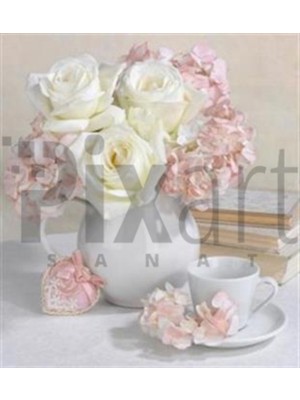 Pix Art Sanat Beyazın En Güzel Hali Pixart Sanat Elmas Mozaik Tablo Diamond Türkiye 48*53