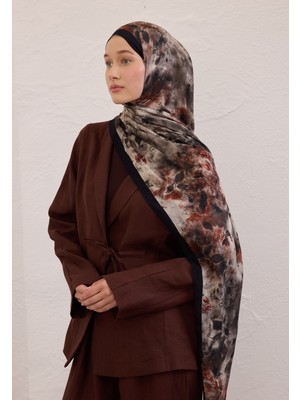 Naomı Desen Rami Şal Siyah