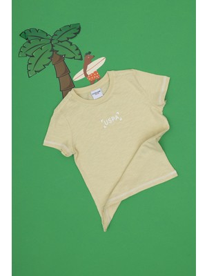 U.s. Polo Assn. Erkek Çocuk Açık Haki Tişört 50299958-VR183
