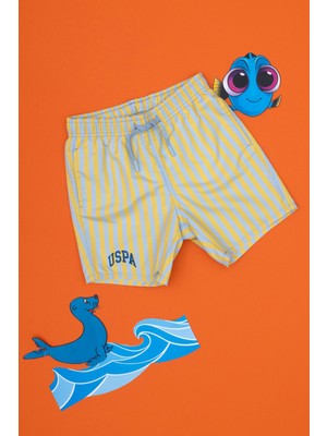 U.s. Polo Assn. Erkek Çocuk Koyu Sarı Deniz Şortu 50305794-VR094