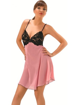 Pembe Tül Gecelik - 647