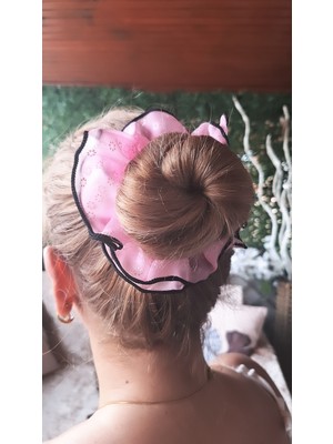 Serenity Kadın Çiçek Motifli Tül Lastik Toka 3'lü