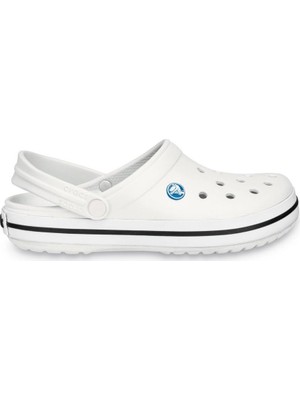Crocs Crocband 110016 Unisex Beyaz Terlik Kaymaz Taban Yapısı ile Konforlu Kullanım