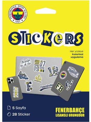 Fenerbahçe Sarı Stıcker Paketı