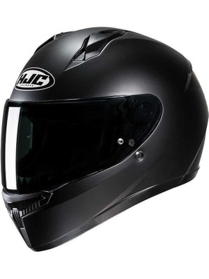 Hjc C10 Kapalı Kask Siyah Polikarbonat Malzeme ile UV Koruma ve Mikrometrik Kapatma