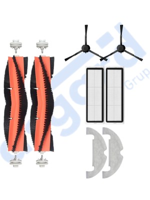 Asgard Grup Dreame D10 Plus – D10S Plus – D10 Plus Gen 2 Uyumlu 2 Ana Fırça 2 Yan Fırça 2 Filtre 2 Mop