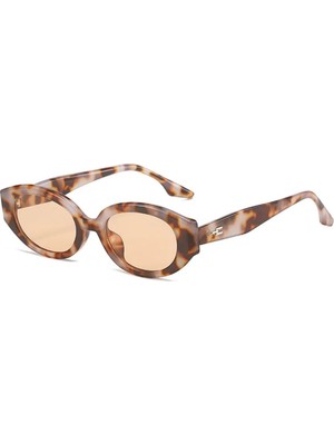 Toz Vintage Yelena Leopar Retro Güneş Gözlüğü UV400 Koruma Özelliği ile Şık Tasarım