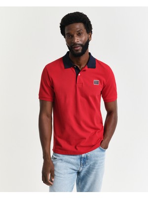 Gant Erkek Kırmızı Regular Fit Polo 2014023.630