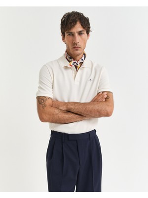 Gant Erkek Krem Regular Fit Polo 2014025.130