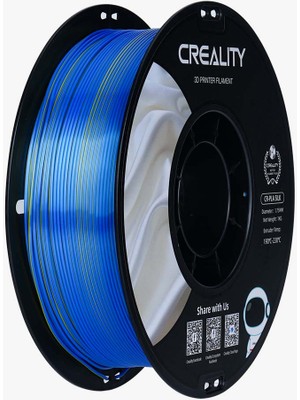 Creality CR PLA 1.75mm 1kg Silk Yellow-Blue (İPEK SARI MAVİ) Filament