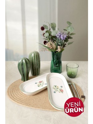 Keramika Rose Line Noyan Kayık Tabak 26 cm 2 Adet 22913