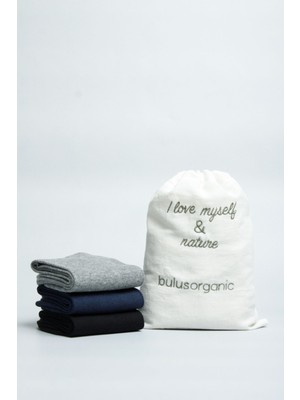 Bulusorganic 3'lü Çocuk Okul Çorabı