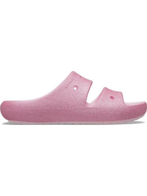 Crocs Classic Glitter Sandal V2 K Çocuk Terlik 29-30 Çocuklar İçin Parlak ve Rahat Tasarım