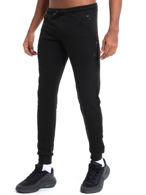 Kure Erkek Siyah Günlük Stil Eşofman Altı 25YE019-SYH