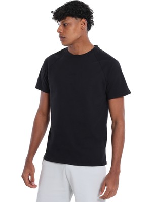 Kofu Erkek Siyah Günlük Stil T-Shirt 25YE020-SYH