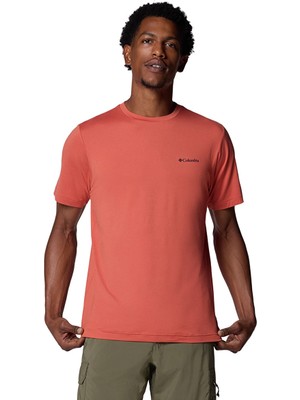 Columbia Tech Trail Erkek Kırmızı Outdoor T-Shirt AO5545-851