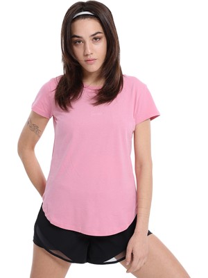 Sendai Kadın Pembe Günlük Stil T-Shirt 25YK013-PMBE