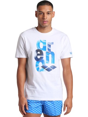 Water Prints Erkek Beyaz Günlük Stil T-Shirt 009406100