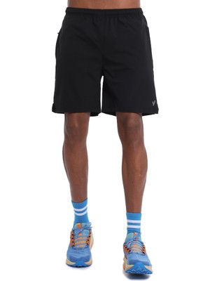 Spacco 3 Erkek Siyah Koşu Şortu 25YE011-SYH