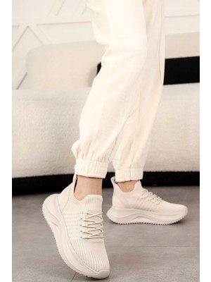 Dm 708 Bağcıklı Triko Spor Ayakkabı