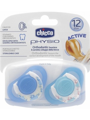 Chicco 2 li Physio Kauçuk Emzik 12 ay+ Erkek