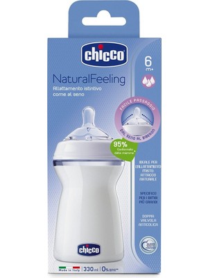Chicco NaturalFeeling 330 ML Biberon Unisex Polipropilen Yapı ile Rahat Beslenme Sağlar