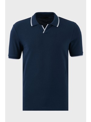 Buratti Pamuklu Regular Fit Şerit Detaylı Polo Yaka T Shirt Erkek Polo Yaka T Shirt 5902964