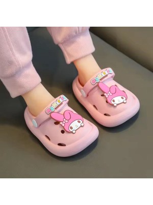 My Melodi Melody Anime Figür Kedi Kız Çocuk Terlik Sandalet Yaz Ev Kaymaz Yumuşak Taban