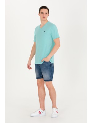 U.S. Polo Assn. Erkek Mint Tişört Basic 50263203-VR090