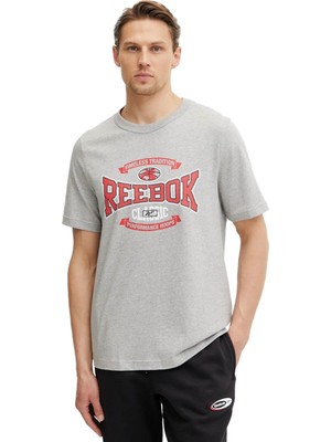 Reebok Gs Hs Tradıtıon Tee Gri Erkek Kısa Kol T-Shirt