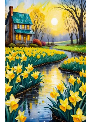 Aden Dekoratif Manzara Kanvas Tablo