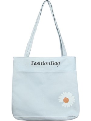 Toz Vintage Mini Papatya Desenli Fermuarlı Bez Omuz Kol Çantası