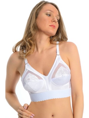 Beyaz Mideli Toparlayıcı Sütyen - 504 - Beden 85 Dpmah