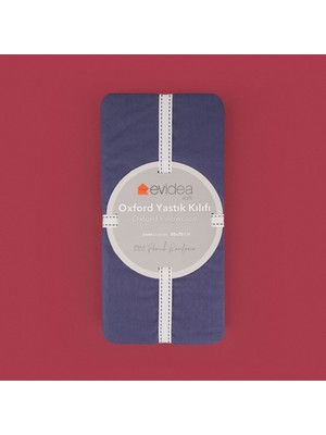 Basic Oxford 2'li Yastık Kılıfı - Lacivert - 50X70 cm