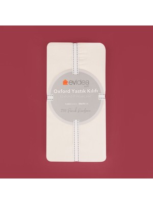 Basic Oxford 2'li Yastık Kılıfı - Ekru - 50X70 cm