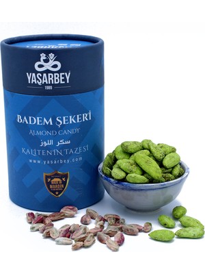 Yöresel Mardin Antep Fıstıklı Badem Şekeri  1000 gr [günlük-Taze Gönderim]-(Hediyelik Doypack)