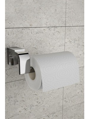 Banyo F1 Model Paslanmaz Krom Tuvalet Kağıdı Askısı, Tuvalet Kağıdı Tutacağı, Tuvalet Kağıtlığı 5 Yıl Garantili